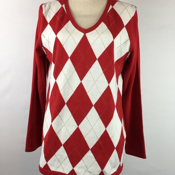 Tommy Hilfiger Sweater With Metallic Threading - Picture 1 of 6